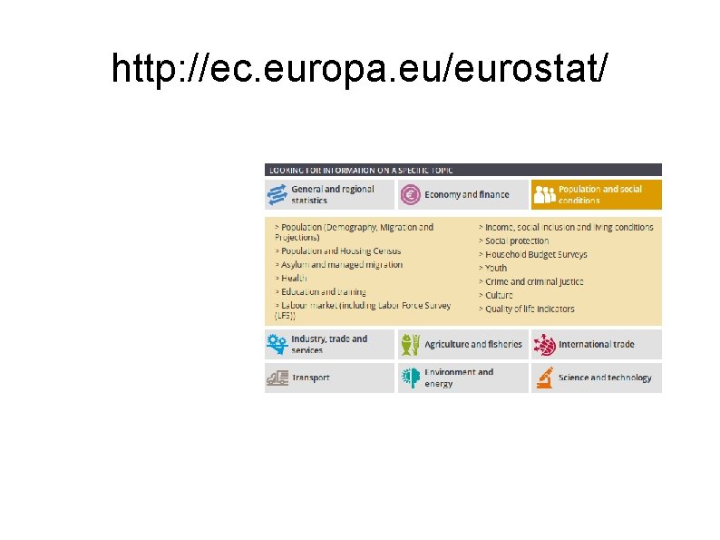 http: //ec. europa. eu/eurostat/ 