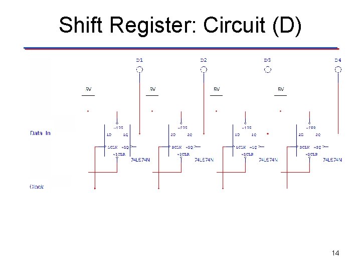 Shift Register: Circuit (D) 14 