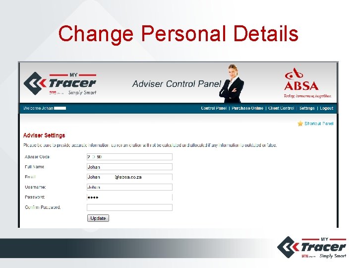 Change Personal Details 