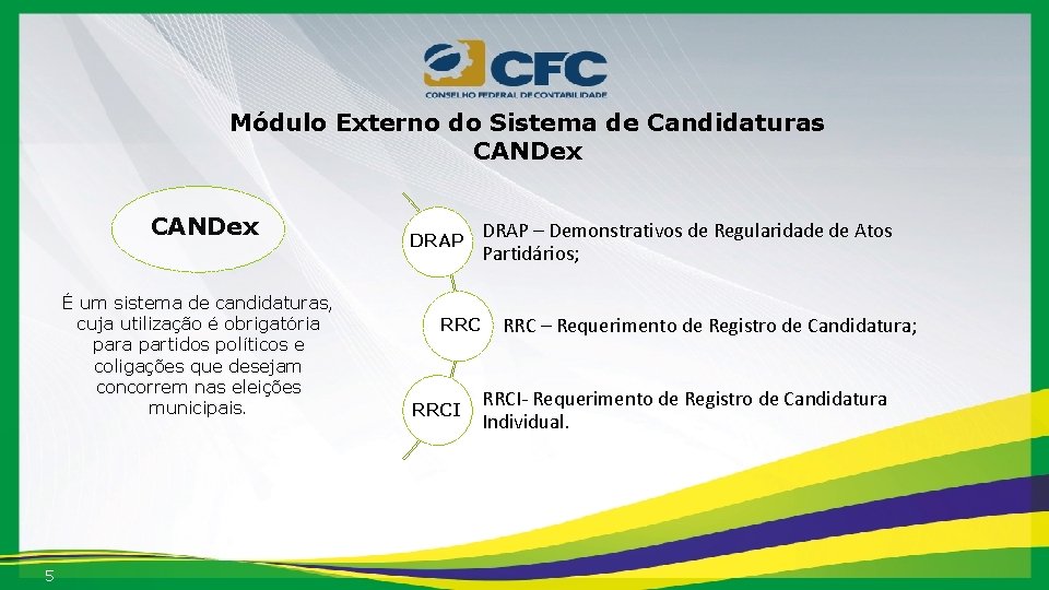 Módulo Externo do Sistema de Candidaturas CANDex É um sistema de candidaturas, cuja utilização