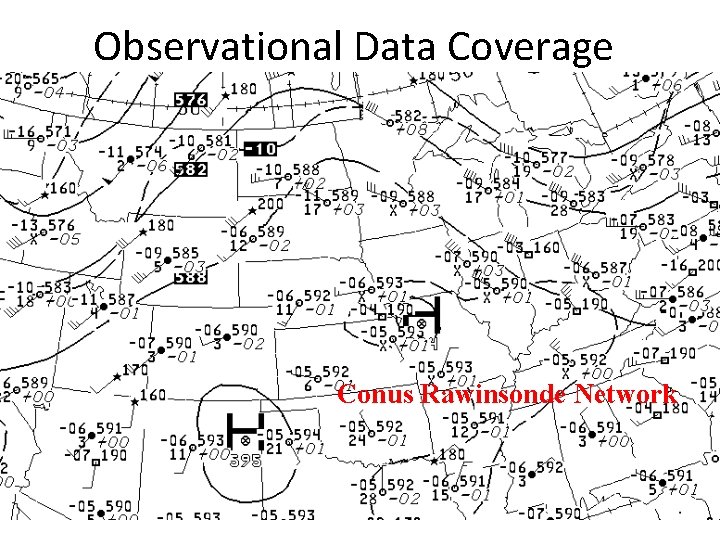 Observational Data Coverage Conus Rawinsonde Network 