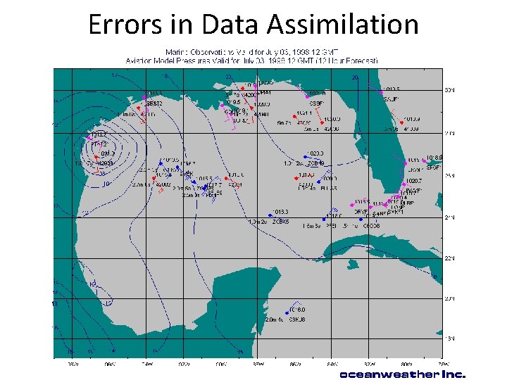 Errors in Data Assimilation 