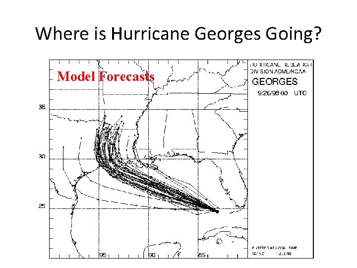 Where is Hurricane Georges Going? Model Forecasts 
