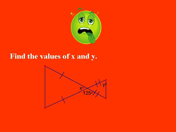 Find the values of x and y. 