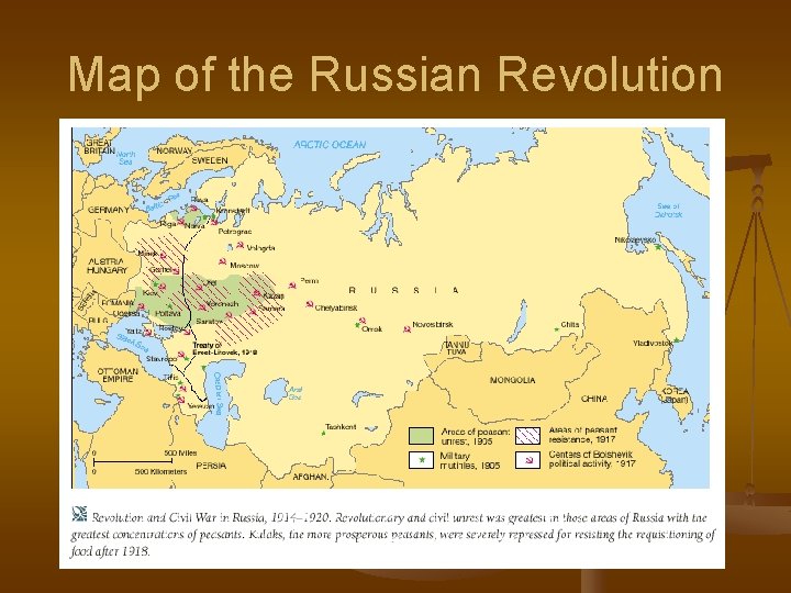 Map of the Russian Revolution 