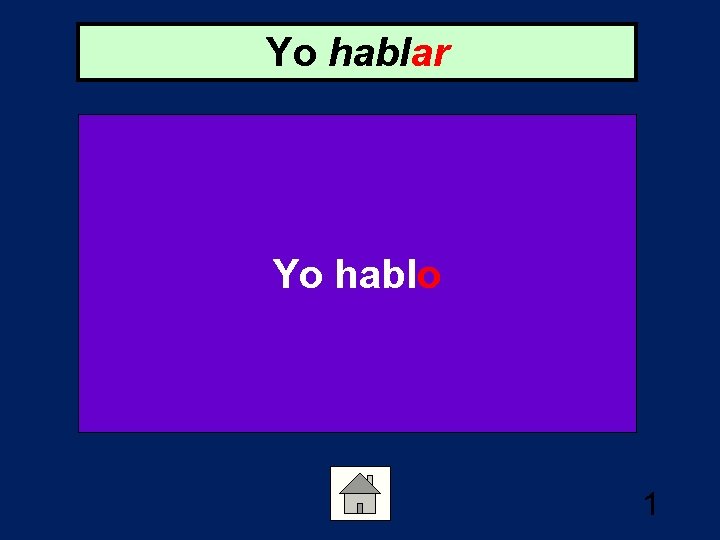 Yo hablar Yo hablo 1 