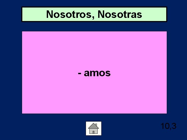 Nosotros, Nosotras - amos 10, 3 