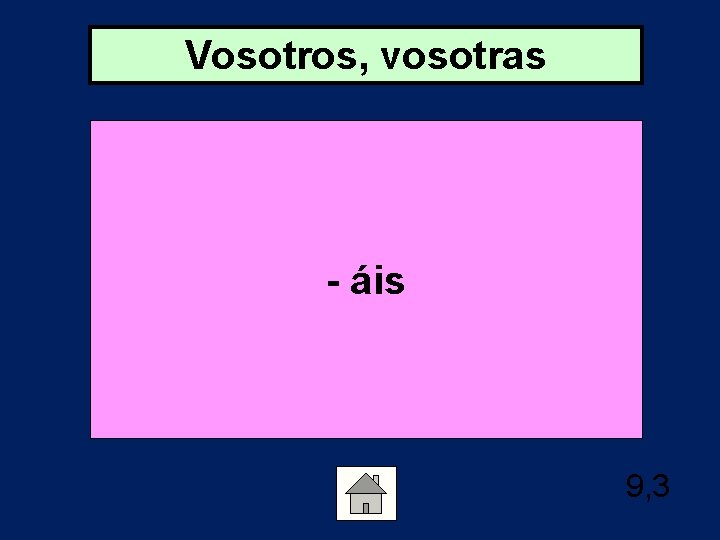 Vosotros, vosotras - áis 9, 3 