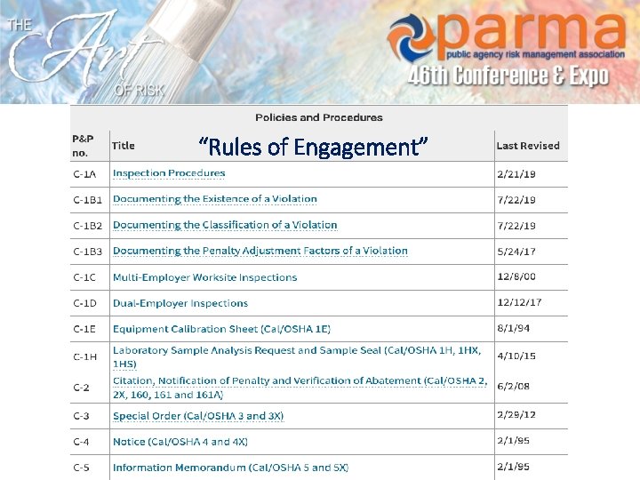 “Rules of Engagement” 