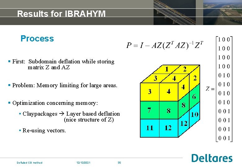 Results for IBRAHYM Process § First: Subdomain deflation while storing matrix Z and AZ