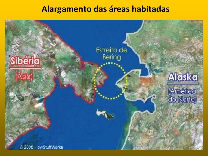 Alargamento das áreas habitadas 