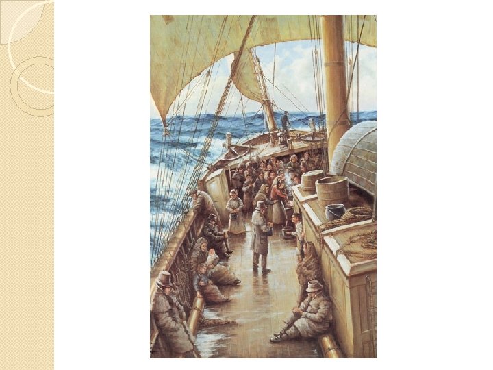 Why did Irish people leave Ireland on the