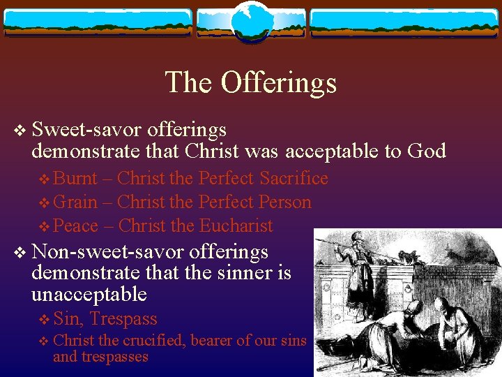 The Offerings v Sweet-savor offerings demonstrate that Christ was acceptable to God v Burnt