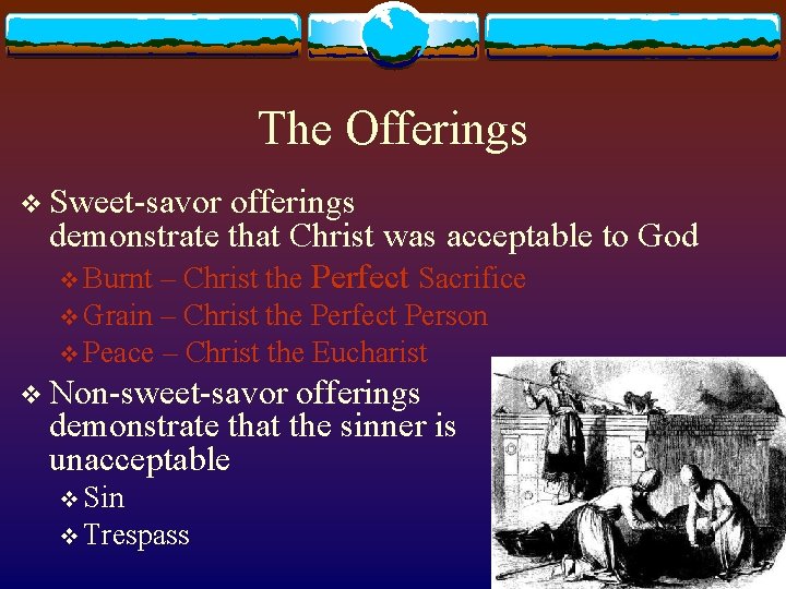 The Offerings v Sweet-savor offerings demonstrate that Christ was acceptable to God v Burnt