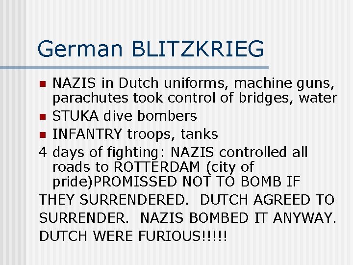 German BLITZKRIEG NAZIS in Dutch uniforms, machine guns, parachutes took control of bridges, water