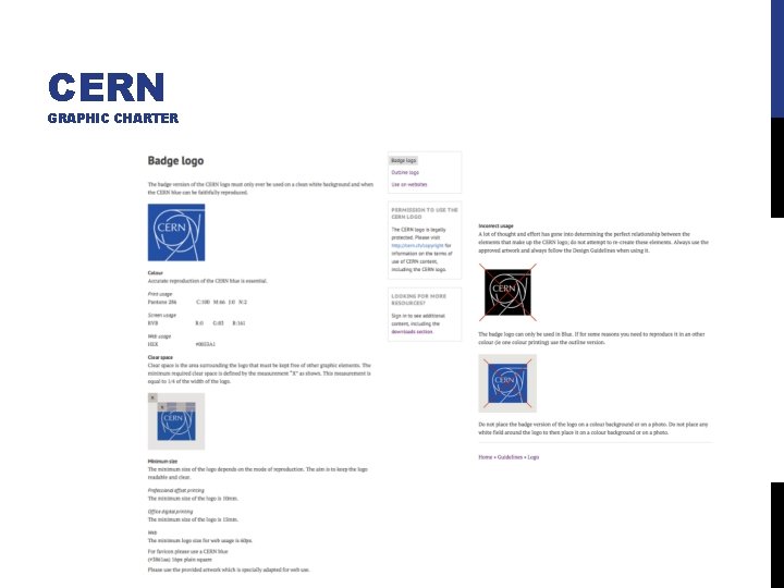 CERN GRAPHIC CHARTER 