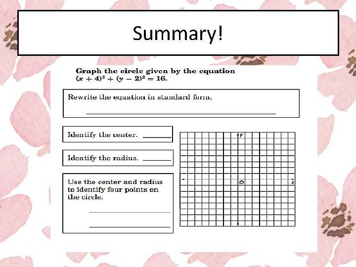 Summary! 