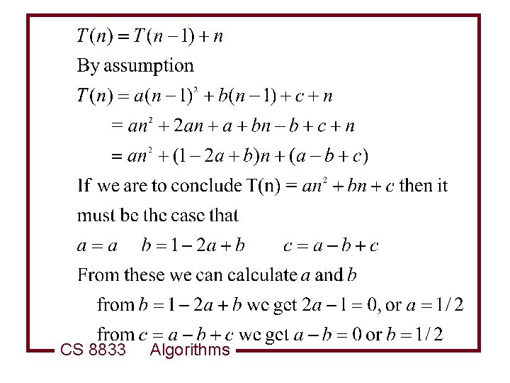 CS 8833 Algorithms 