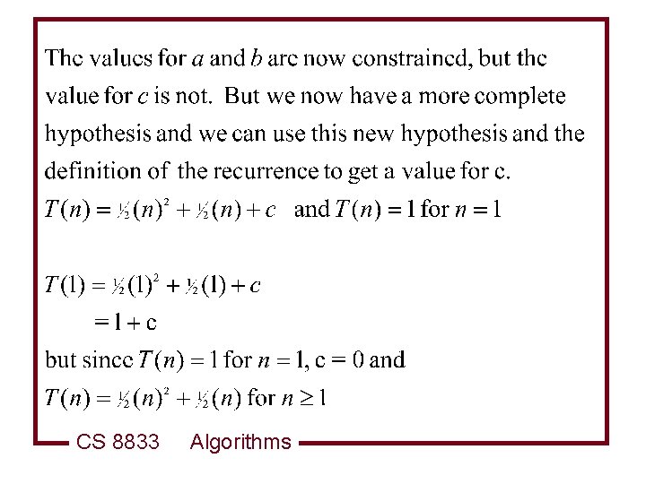 CS 8833 Algorithms 