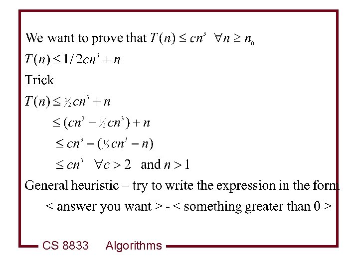 CS 8833 Algorithms 