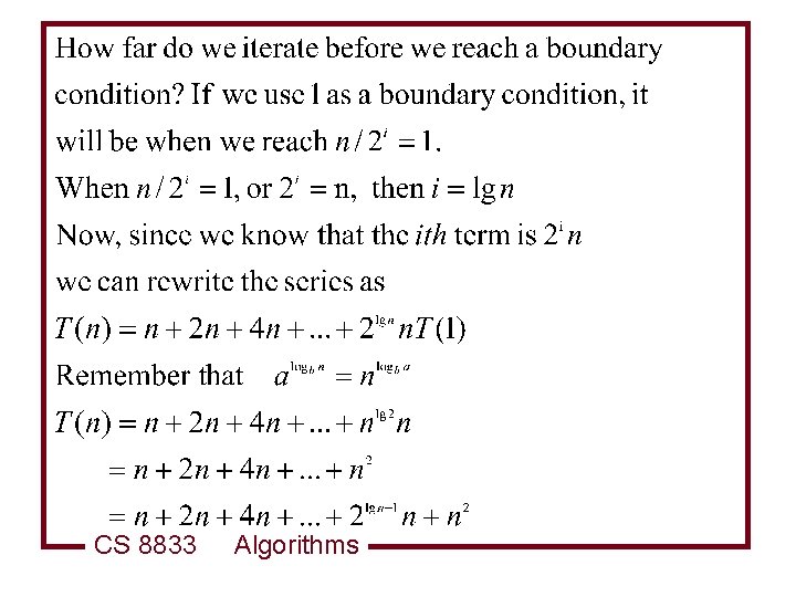 CS 8833 Algorithms 