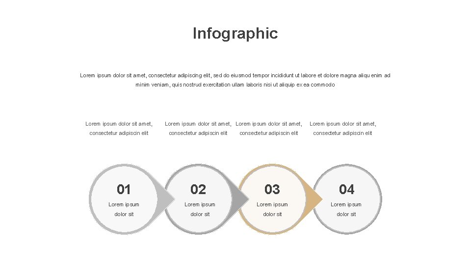 Infographic Lorem ipsum dolor sit amet, consectetur adipiscing elit, sed do eiusmod tempor incididunt