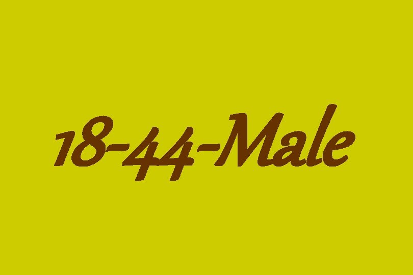 18 -44 -Male 