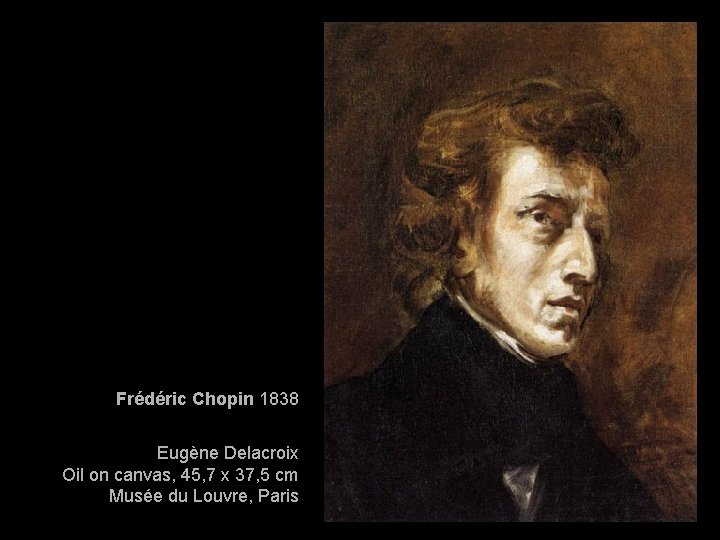 Frédéric Chopin 1838 Eugène Delacroix Oil on canvas, 45, 7 x 37, 5 cm