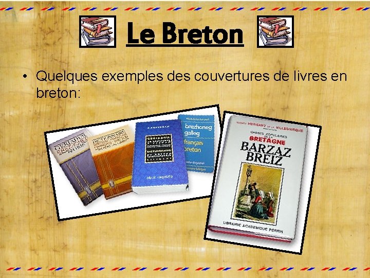 Le Breton • Quelques exemples des couvertures de livres en breton: 
