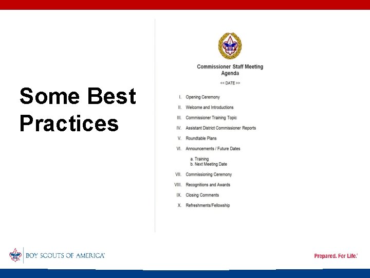 Some Best Practices 