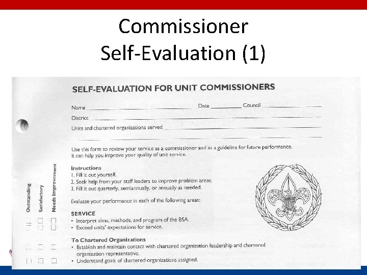 Commissioner Self-Evaluation (1) 