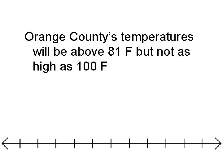 Orange County’s temperatures will be above 81 F but not as high as 100