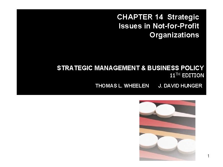 CHAPTER 14 Strategic Issues in Not-for-Profit Organizations STRATEGIC MANAGEMENT & BUSINESS POLICY 11 TH