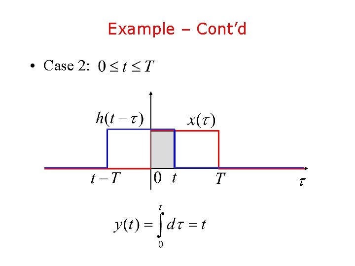 Example – Cont’d • Case 2: Example – Cont’d • Case 2: