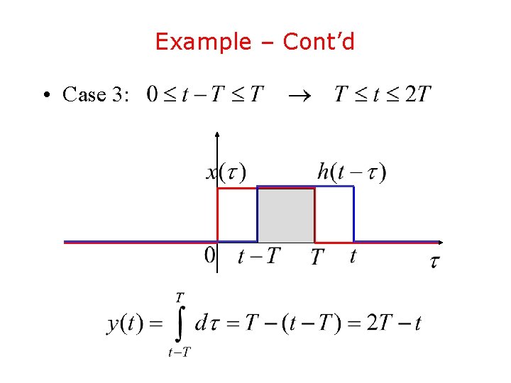 Example – Cont’d • Case 3: Example – Cont’d • Case 3:
