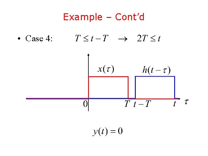 Example – Cont’d • Case 4: Example – Cont’d • Case 4: