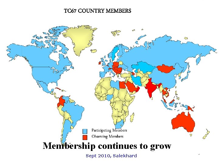 Membership continues to grow Sept 2010, Salekhard 9 