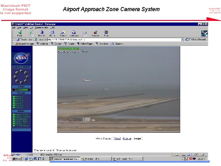 Airport Approach Zone Camera System 