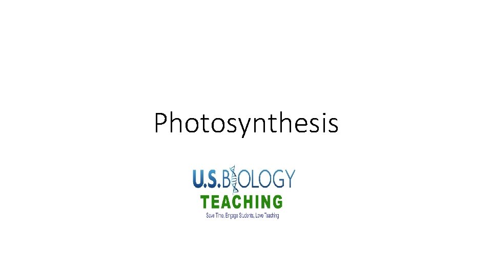 Photosynthesis 