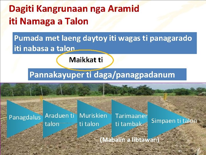 Dagiti Kangrunaan nga Aramid iti Namaga a Talon Pumada met laeng daytoy iti wagas