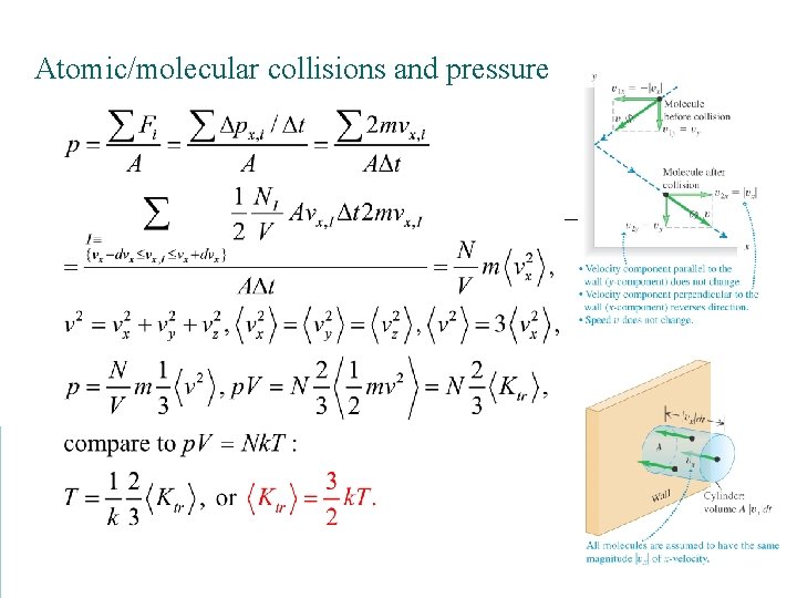 Atomic/molecular collisions and pressure 