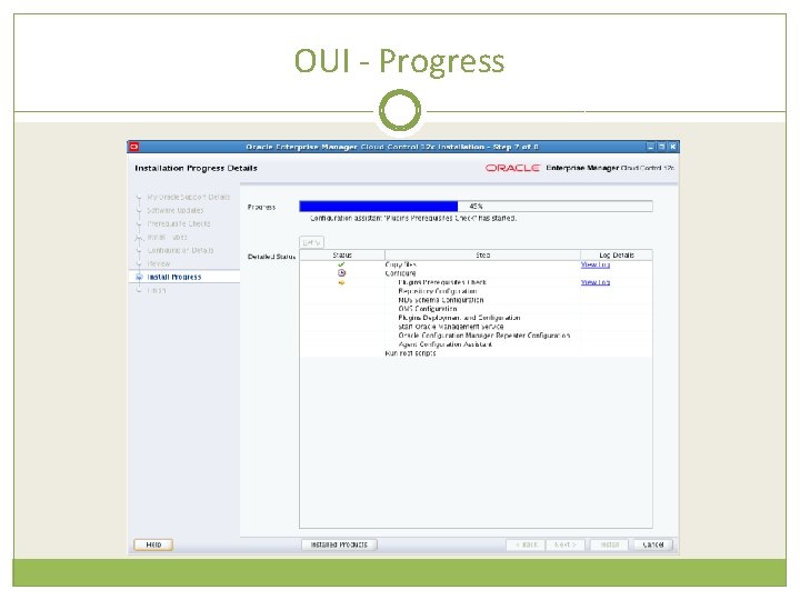 OUI - Progress 