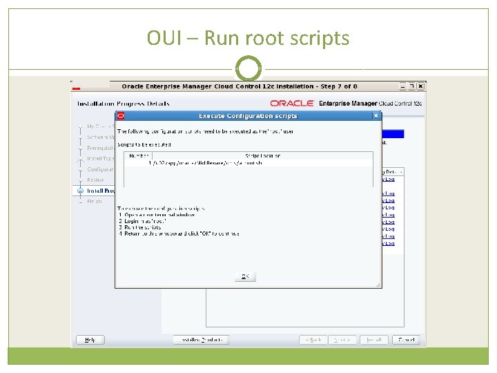 OUI – Run root scripts 