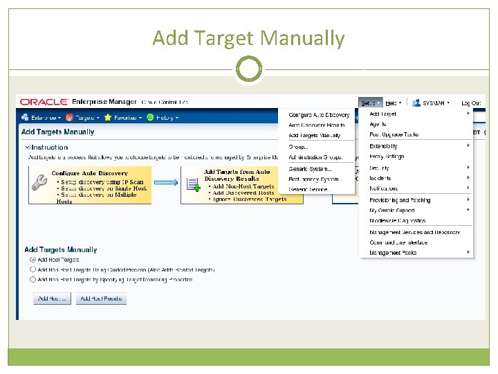 Add Target Manually 