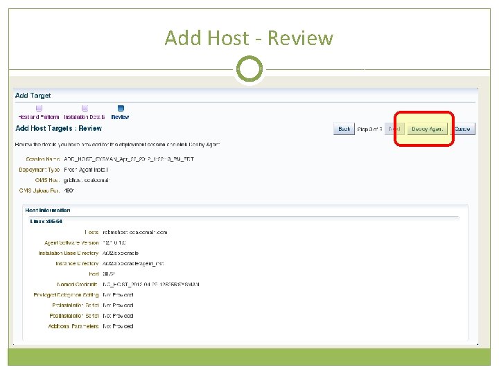 Add Host - Review 