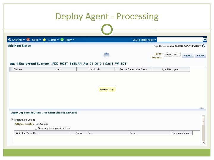 Deploy Agent - Processing 