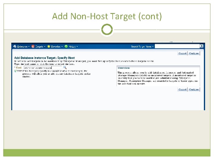 Add Non-Host Target (cont) 