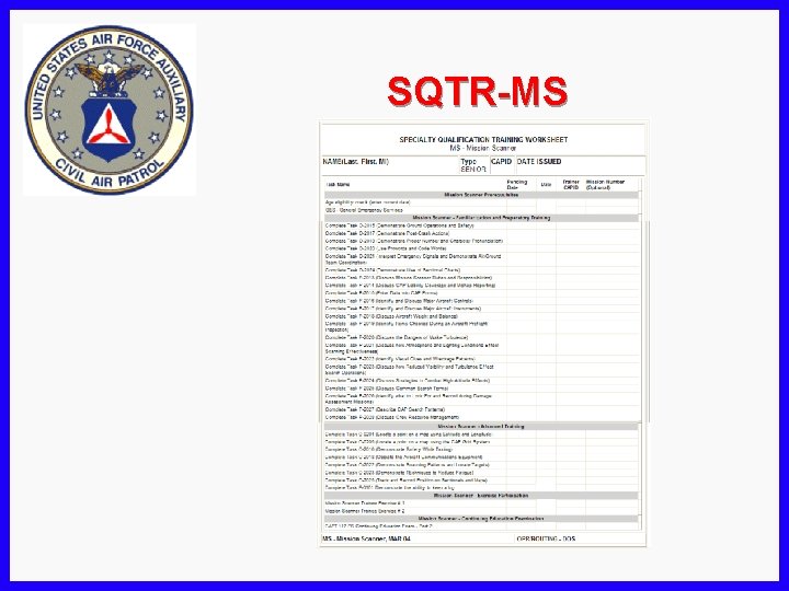 SQTR-MS SQTR-MS