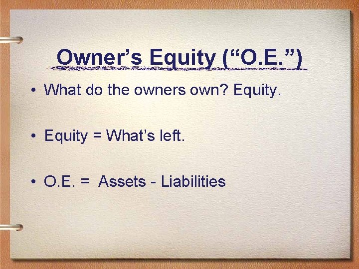 Intermediate Accounting I Chapter 2 Part I Baruch