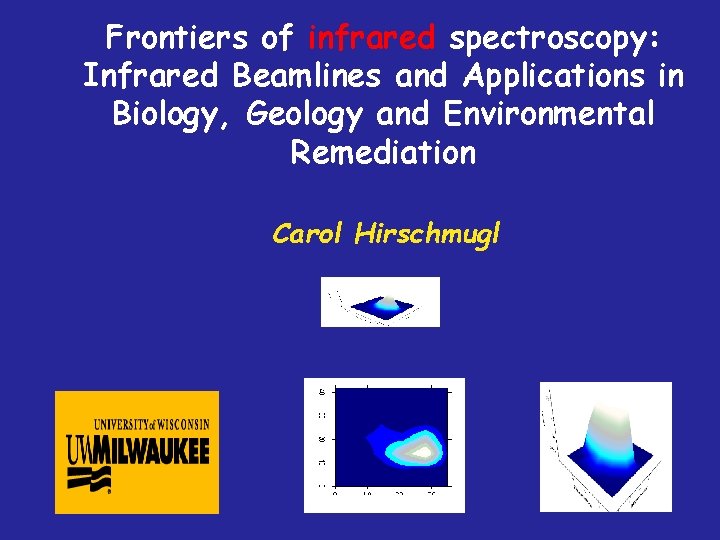 Frontiers of infrared spectroscopy: Infrared Beamlines and Applications in Biology, Geology and Environmental Remediation